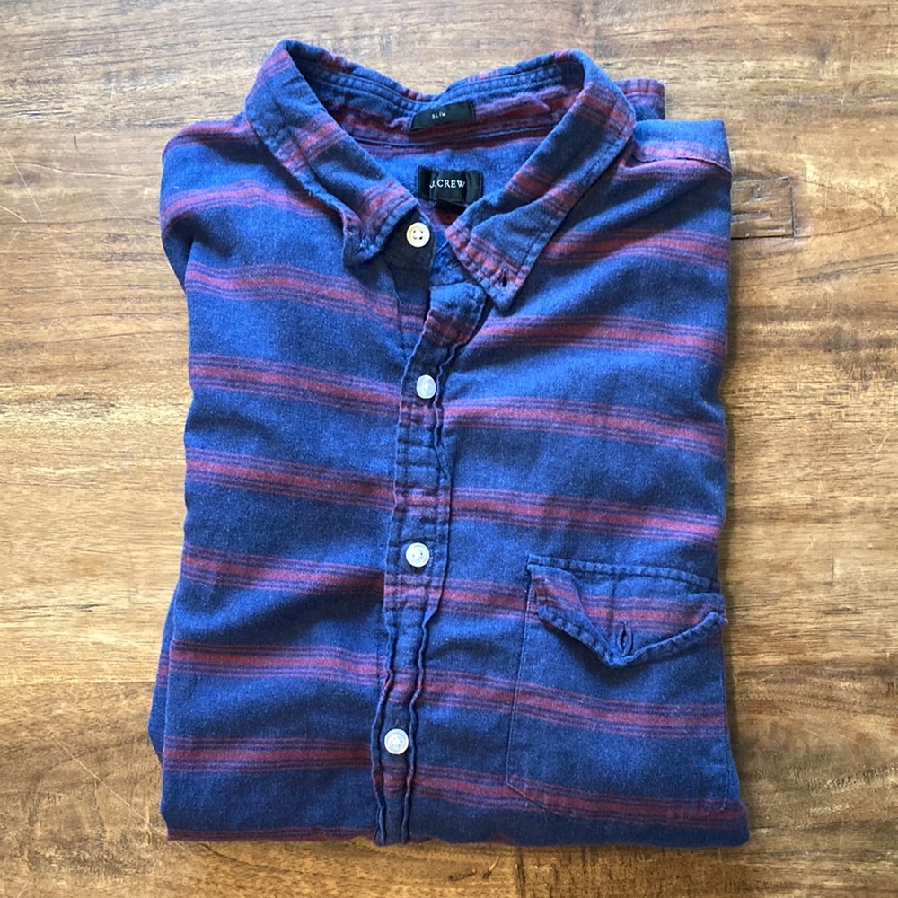 Slim J Crew Flannel Shirt